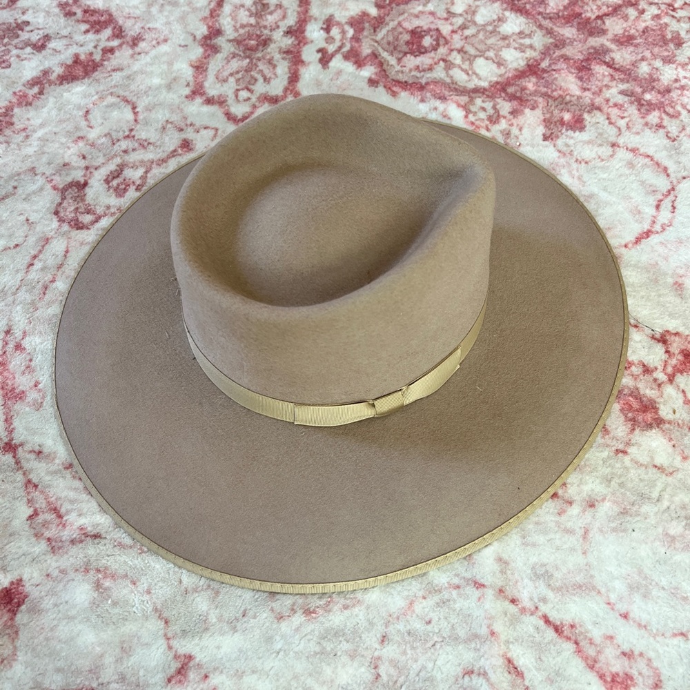 Lack Of Color Tan Wool Hat